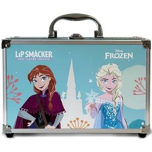 Lip Smacker Frozen Reistas voor Kinderen, 40+ Stukken Make-up Cadeauset inclusief Kleurrijke Make-up voor Gezicht, Lippen & Nagels, Haar- & Make-up Accessoires zijn Inbegrepen voor Prinsessenlook