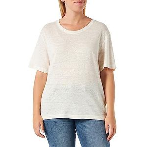 MUSTANG Dames stijl Alina C Linen T-shirt, General White 2045, M, Algemeen Wit 2045, M
