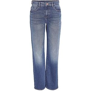 Noisy may NMYOLANDA Damesjeans met wijde pijpen, normale taille, blauw (medium blue denim), 27W x 32L