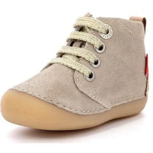 Kickers Uniseks kinderen Sonizip plat Oxford, Beige, 18 EU