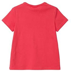 s.Oliver Junior Girl's T-shirt, korte mouwen, rood, 92/98, rood, 92/98 cm