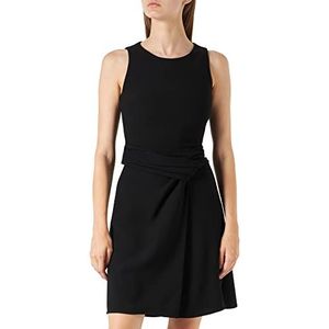 HUGO Dames Kamosa Jurk, Black1, Regular Fit