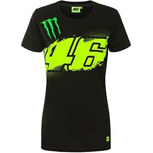 Valentino Rossi Meisjes Monster Energy 46 T-shirt, zwart, XL