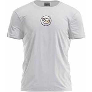Bona Basics, Digitale print, basic T-shirt voor heren, 70% katoen, 30% polyester, grijs, casual, herentops, maat: XL, Grijs, XL