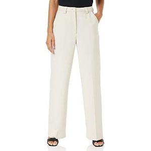 Peppercorn Ginette broek met hoge taille en wijde pijpen | beige broek dames | lente broek voor dames UK | maat 14
