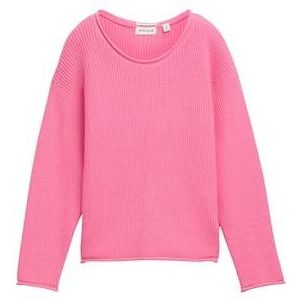 TOM TAILOR Basic trui met ronde hals voor meisjes en kinderen, 34603 - Pink Universe, 92-98