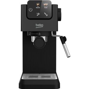 BEKO - CEP5302B - Handmatige espressomachine, geïntegreerde melkopschuimer, 1,1 l, 15 bar, zwart, 14,5 x 42,5 x 35,5 cm