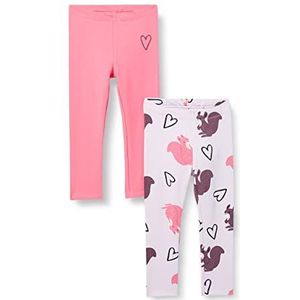 NAME IT Girl's NMFRULLES 2P BRU Leggings, Orchid Petal, 110