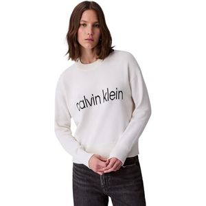 Calvin Klein - Cotton Graphic - Gebreide Trui - Tofu