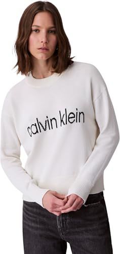 Calvin Klein - Cotton Graphic - Gebreide Trui - Tofu