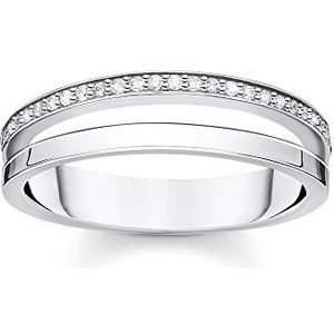 Thomas Sabo ring dubbele witte stenen zilver 925 sterling zilver TR2316-051-14-52