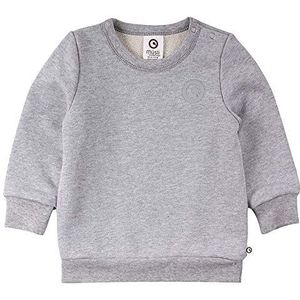 Müsli by Green Cotton Baby-jongens sweatshirt, Pale Greymarl, 68 cm