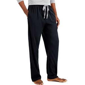 Hanes Jersey broek voor heren pyjamabroek, Middernacht zwart, 4XL