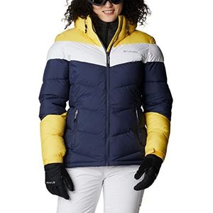 Columbia Geïsoleerde ski-jas voor dames, Abbott Peak, nachtactief, wit, zonlicht, L