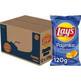 Lay's Chips Paprika, Doos 12 stuks x 120 g