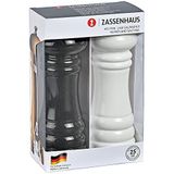Zassenhaus - Peper- en zoutmolen 18cm Berlin zwart/wit
