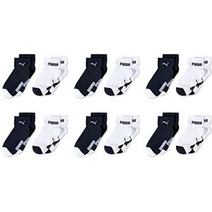 PUMA Klassieke sokken (verpakking van 6 stuks) uniseks en jongens, marineblauw/wit, 15-18