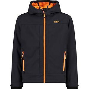 CMP Softshell jas voor kinderen met vaste capuchon - 3a29385n Softshelljas Unisex - kinderen en jongeren