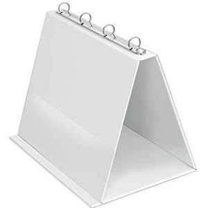 Veloflex 4101090 - Tafelflipover A4, presentatie, flipover, staande ringband, gemaakt van PVC, liggend formaat, wit, 1 st.
