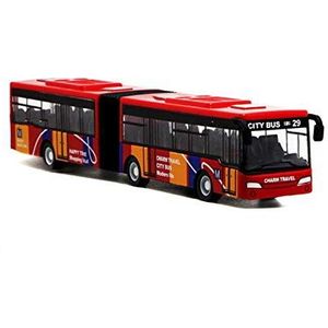Local Makes A Comeback modelbus met geavanceerde versie van camouflage met dubbele dwarsdoorsnede, Bus-speelgoed, rood
