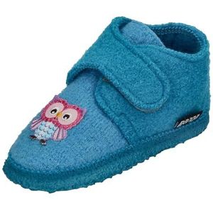 Nanga Little Owls pantoffels voor jongens en meisjes, turquoise, 23 EU, turquoise, 23 EU