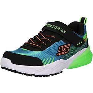 Skechers Thermoflux 2.0 Kodron Sneaker voor jongens, Blauw Lime Textiel Zwart Oranje Trim, 35 EU