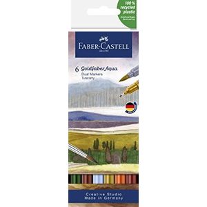 Faber-Castell - Goldfaber Aqua Dual Marker Tuscany 6x