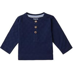 Noppies Baby-Boys Tee Bradley T-shirt met lange mouwen, Peacoat - P590, 56 cm