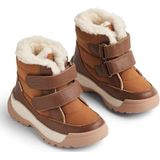 Wheat Uniseks winterschoen Millas Tex voor kinderen, waterdicht, ademend gevoerd en warm leer, sneeuwschoen, 9002 cognac, 25 EU