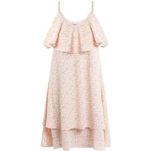 myMo Damesjurk met volant, roze, S