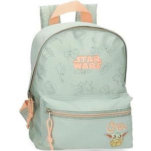 Joumma Star Wars Grogu Wandelrugzak, groen, 22 x 28 x 10 cm, polyester, 6,16 l, Groen, wandelrugzak