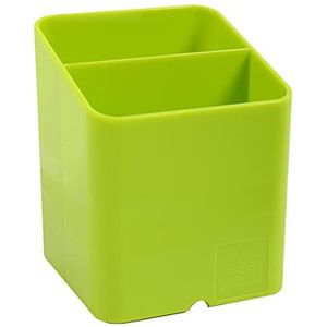 Exacompta - ref. 67725D - Doos met 10 Pennenhouders PEN-CUBE Iderama® - Met 2 vakken van verschillende grootte en hoogte - Afmetingen: 7,4x7,4x9,3 cm - Kleur Anijsgroen