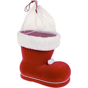 Idena 8550022 - Kerstman laarzen, rood, Sinterklaas, om te vullen, geschenk, verpakking, Kerstmis