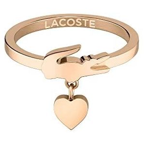 Lacoste Dames LOVE MY CROC Collectie Ring - 2040034C, Metaal, Geen edelsteen