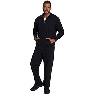 JP 1880 Heren maten, joggingpak, jas en broek, tot maat 8XL gebreide jas, zwart