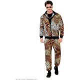 WIDMANN Kostuum trainingspak, luipaardprint met dierenprint, veelkleurig, S, Meerkleurig, S