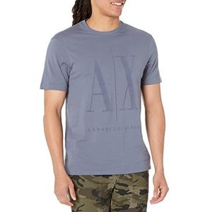 Armani Exchange T-shirt met korte mouwen voor heren, Grijs - Grisaille, S