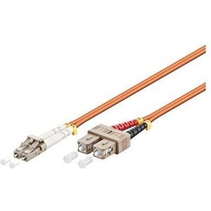 Goobay 96142 LWL kabel, multimode (OM2) oranje, LCD-stekker (UPC)
