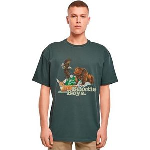 Mister Tee Beastie Boys Animal Tee Heren Bottlegreen XL, groen (bottle green), XL