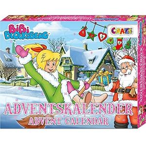 CRAZE Premium 25291 Advent Kids 2020 BIBI Blocksberg Speelgoedkalender voor meisjes jongens met creatieve inhoud en verrassingen, kleurrijk