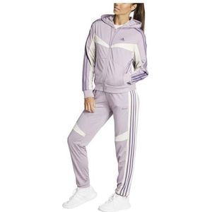 adidas Dames Boldblock Trainingspak, Preloved Fig/Shadow Violet, L