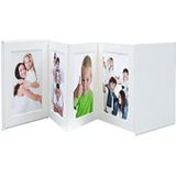 Deknudt Frames A66DC1 8PH - leporello album - wit - 8x foto 10x15 cm