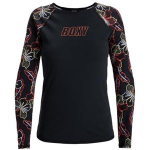 Roxy Lycra ACTIVE LS LYCRA Jonge Dames L, Antraciet Athletic Hibiscus, L