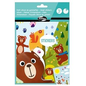 Maildor AF021C creatieve stickerset (, stickeralbum om te personaliseren, ideaal voor kinderen vanaf 3 jaar, ideaal knutselproject, kleurrijk) 1 set