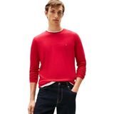 Tommy Hilfiger Heren Stretch Slim FIT T-shirt met lange mouwen MW0MW10804 L/S T-shirt, rood (medium rood), XS, Rood (Medium Rood), XS