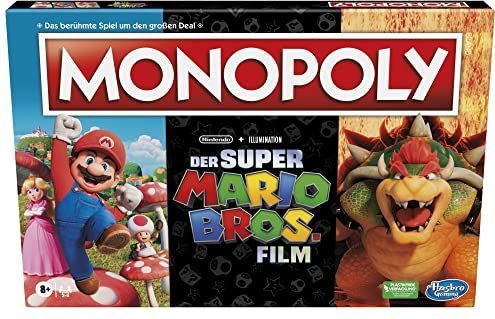 Hasbro Gaming Monopoly Super Mario Bros. Film Edition, bordspel voor kinderen, bevat Bowser speelfiguur