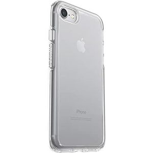 OtterBox iPhone SE 3e/2e generatie, iPhone 8 en iPhone 7 (niet compatibel met Plus-modellen) Symmetry Series Case - HELDER, ultraslank, compatibel met draadloos opladen, verhoogde randen beschermen