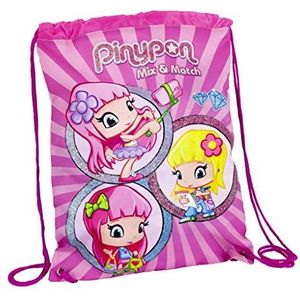 Pinypon 700016003 Rugzak met trekkoord, voor kinderen vanaf 3 jaar, roze, roze