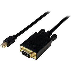 StarTech.com 3 m lange Mini DisplayPort-naar-VGA-adapterconverterkabel – mDP naar VGA 1920x1200 - zwart