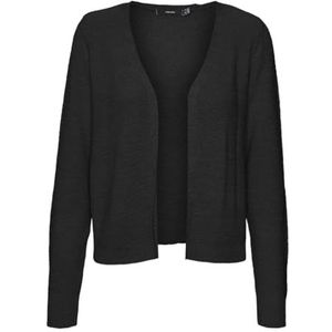 VERO MODA VMNUEVOCHARITY LS Open Cardigan ENT, zwart, S